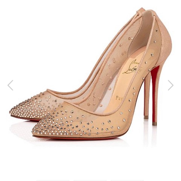 christian louboutin follies strass pumps